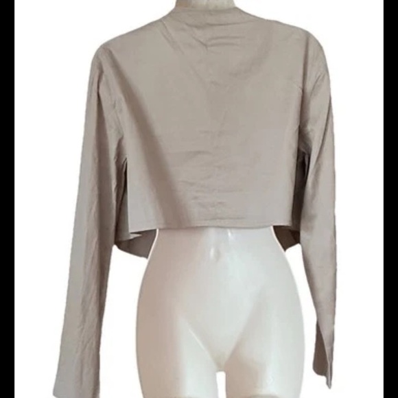 Vintage 2 Piece Women’s Double Breasted Trench Coat XL Tan Beige Belt Pockets - Picture 11 of 14